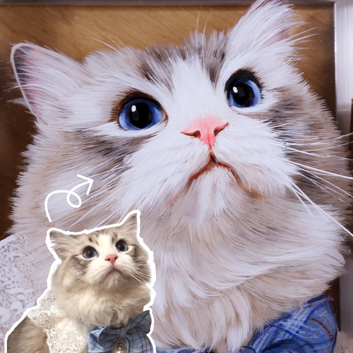 🔥Mastercrafted Custom 3D Pet Portrait from Photo – Flash Sale-The can’t-miss gift