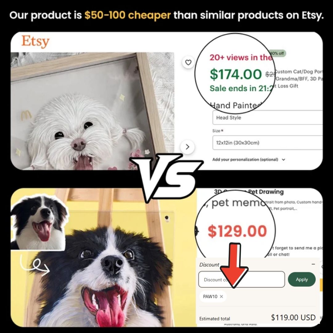 🔥Mastercrafted Custom 3D Pet Portrait from Photo – Flash Sale-The can’t-miss gift
