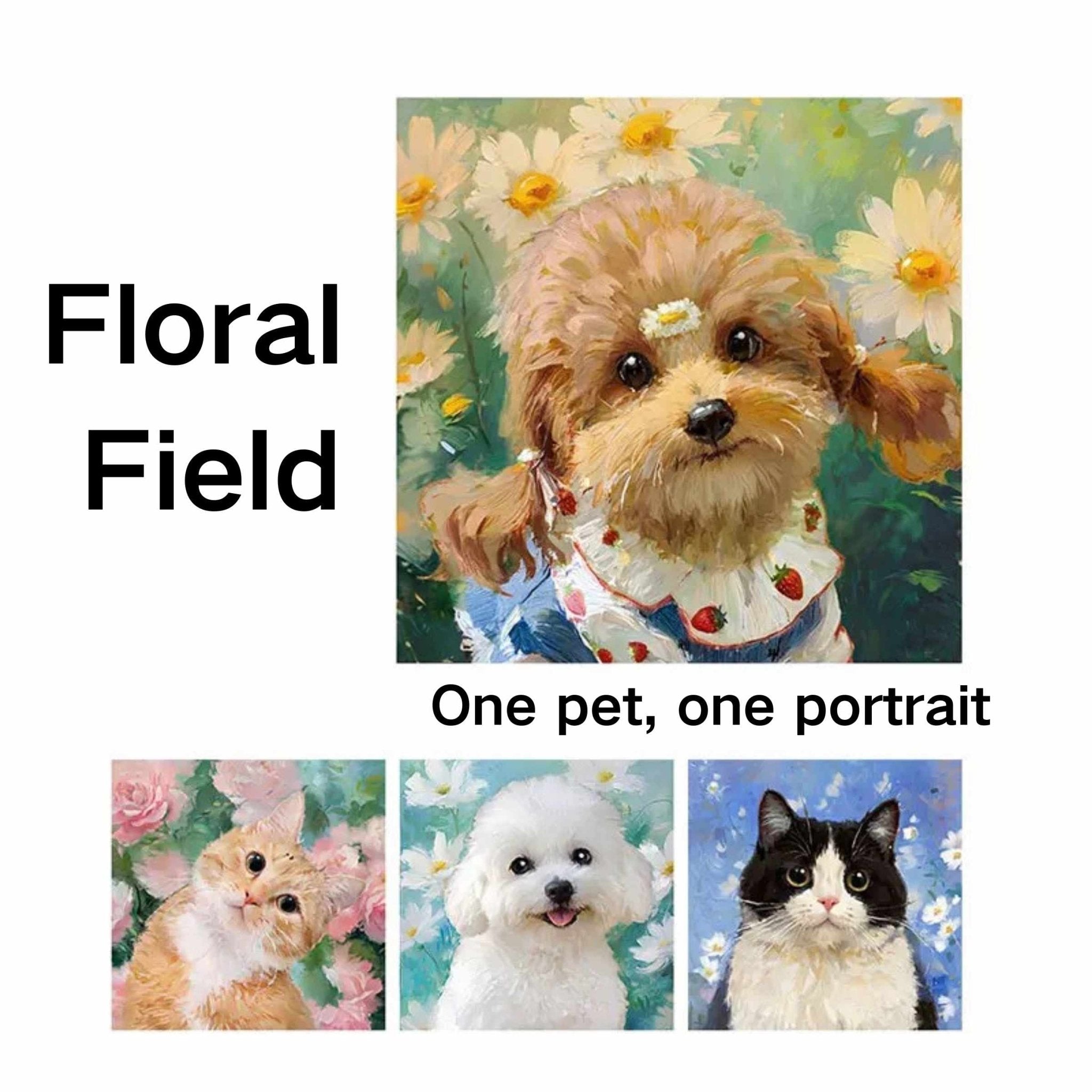 Hand - Drawn Pet Portrait — Framed - Holdmypawart