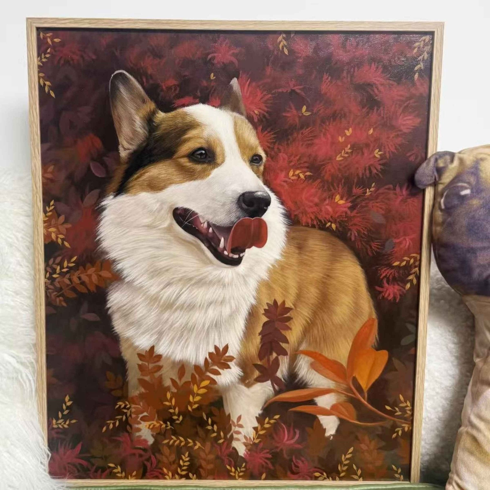 Hand - Painted Pet Portrait —Acrylic on Canvas - Holdmypawart