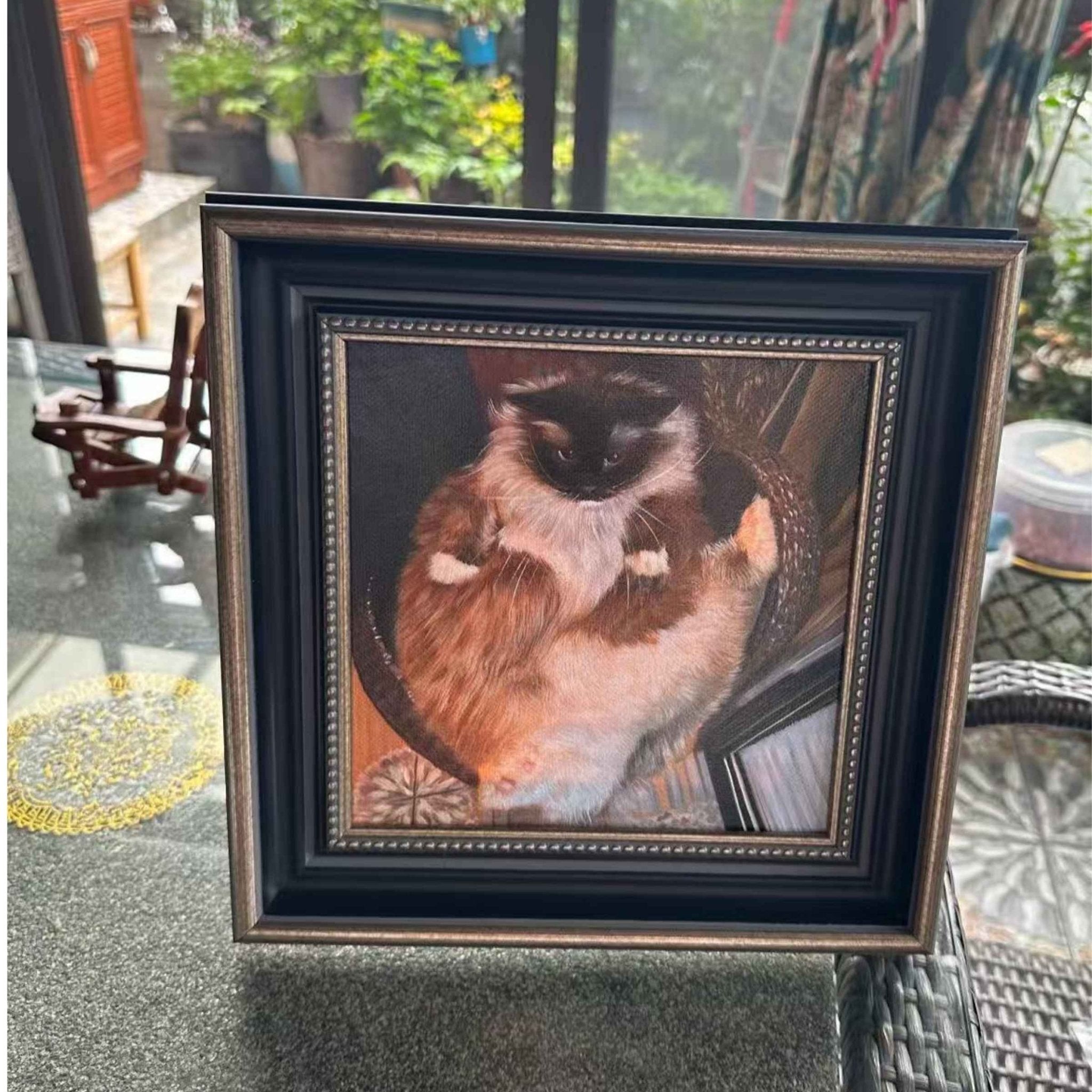 Hand - Painted Pet Portrait —Acrylic on Canvas - Holdmypawart