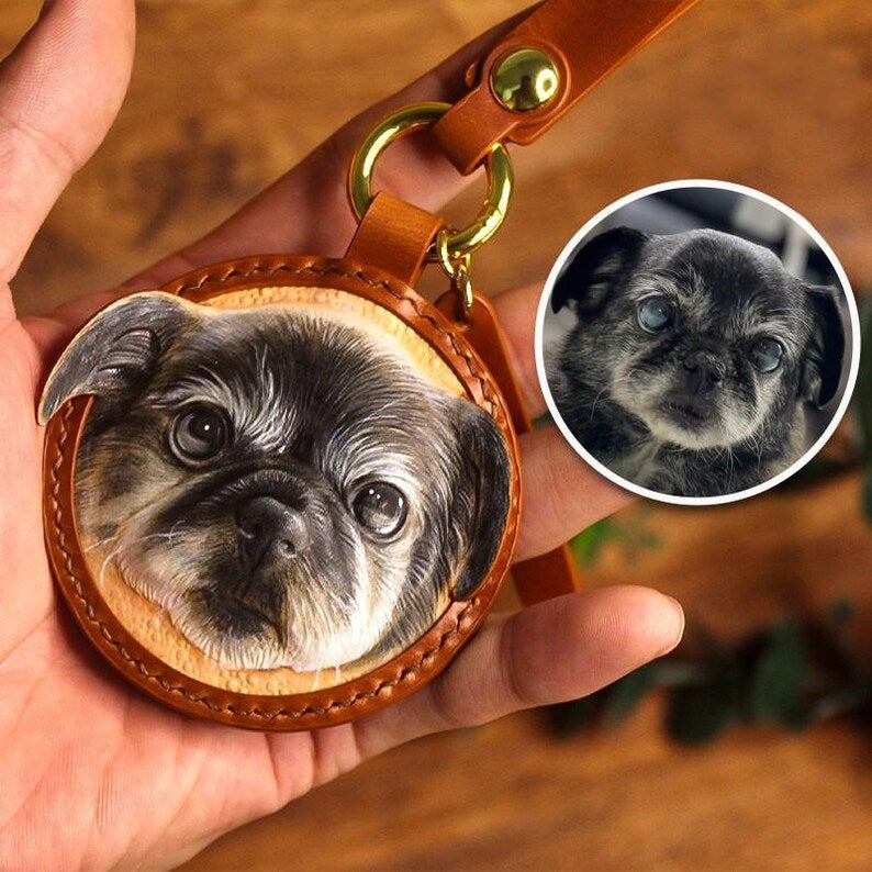 🔥Mastercrafted Leather Pet Portrait — Flash Sale-The can’t-miss gift