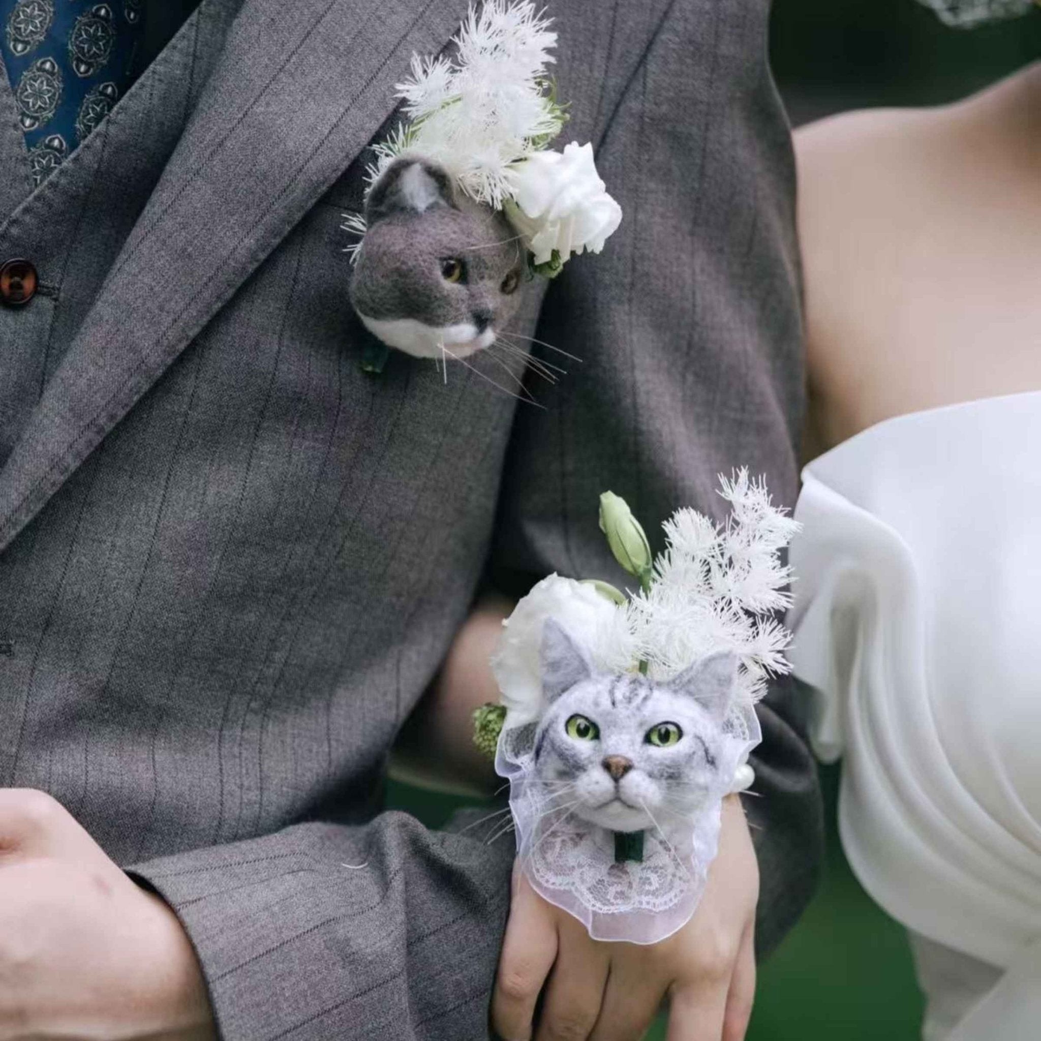 Custom Needle - Felt Pet Portrait Brooch — 3D Wool Head - Holdmypawart