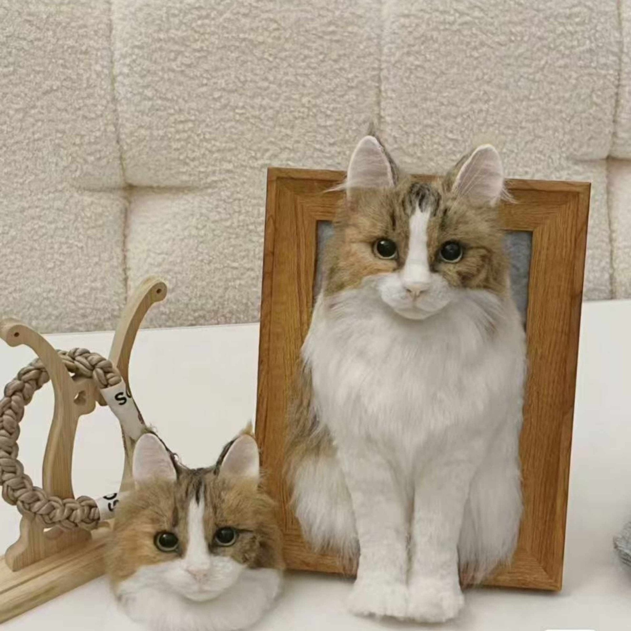 Framed Needle - Felt Pet Portrait — 3D Wool Relief - Holdmypawart