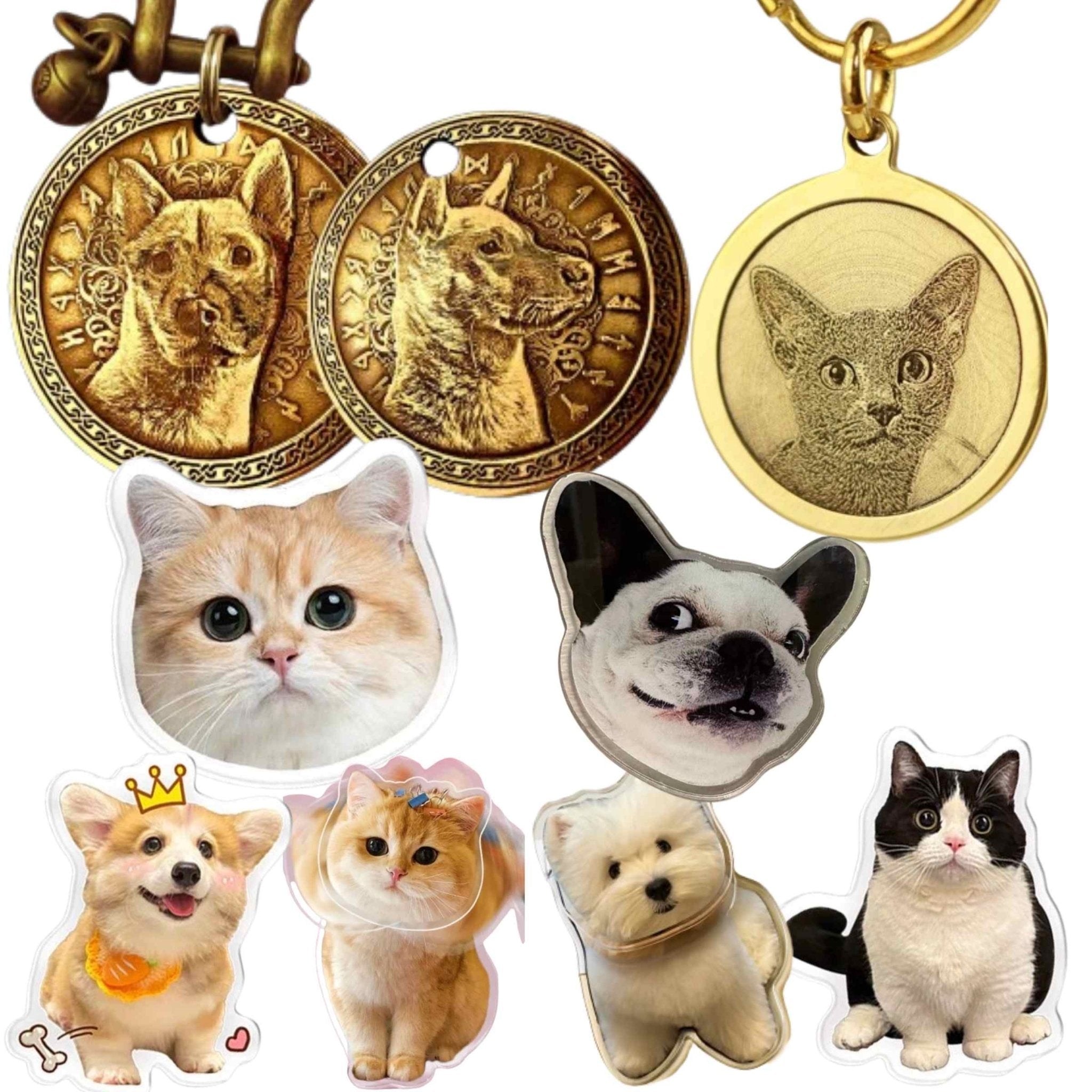 Small Gifts — Brass Tag, Brass Keychain & Magnet Sets - Holdmypawart